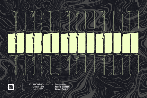 Abominio: A Bold Display Typeface for Maximalist Branding