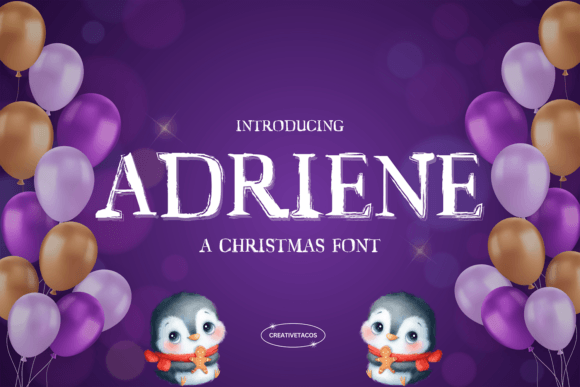 Adriene: A Display Font for Web Design and Brand Identity