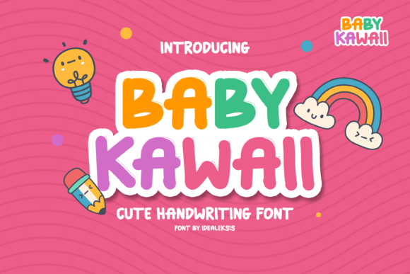 Baby Kawaii: A Playful Display Font for Editorial Design