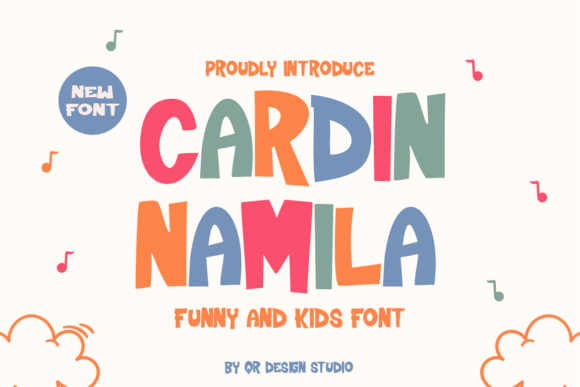 Cardin Namila: A Playful Display Font for Digital Creativity