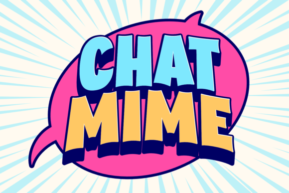 Chat Mime: A Cheerful Display Font for Small Business Branding