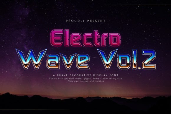 Electro Wave Vol.2: A Bold Display Font That Earns Its Space