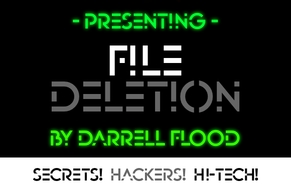 File Deletion: A Bold Display Font for Editorial Design
