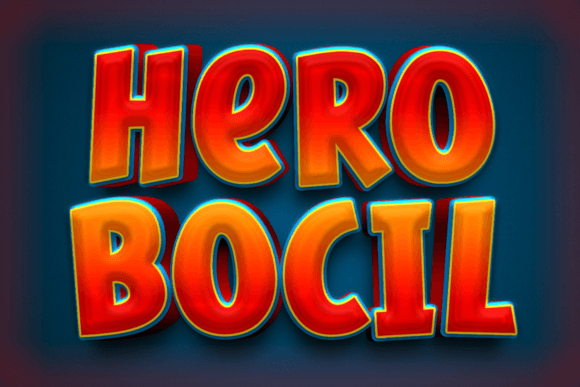 Hero Bocil: A Playful Display Font That Grabs Attention