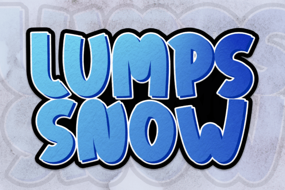 Lumps Snow: A Playful Display Font for Editorial Design