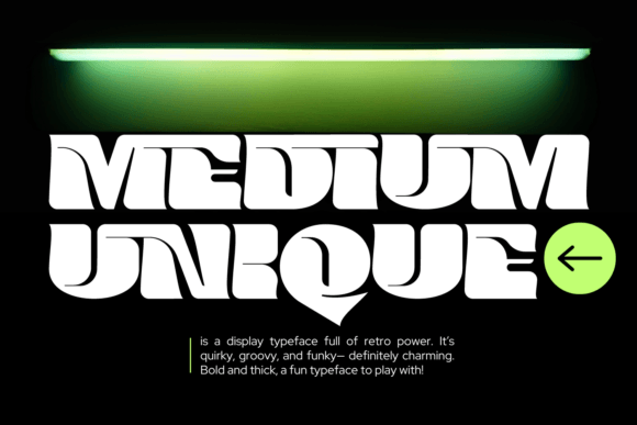 Medium Unique: A Display Font That Makes Your Headlines Pop