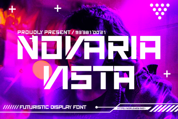 Novaria Vista: A Futuristic Display Font That Actually Works