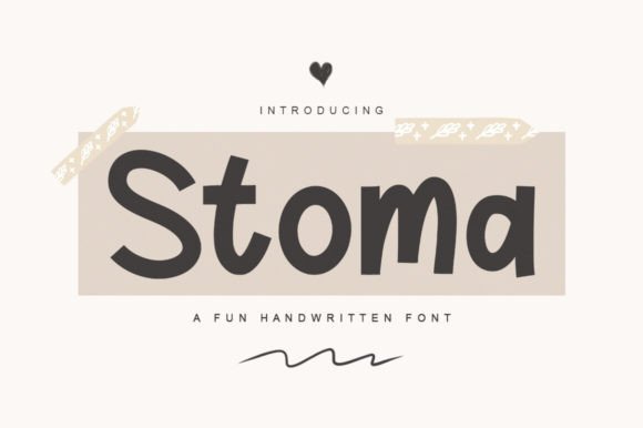 Stoma: A Handwritten Font for Digital Branding