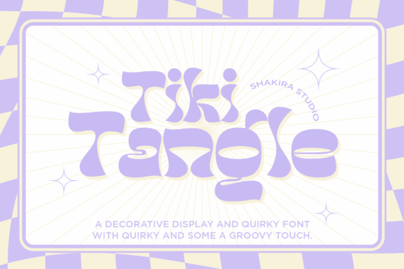 Tiki Tangle: A Vintage Font for Editorial Design